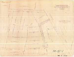 Definitive Plan Ward M Hunting Fay E Hunting Bennett subdivisionn March 9 New Salem RP-051-1 - Map Reprint Definitive Plan Ward M Hunting Fay E Hunting Bennett subdivisionn March 9 New Salem RP-051-1 - Map Reprint