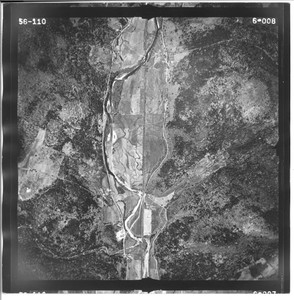 Chester - Rte 103 1956 VT Air Photo 6-008 (Chester, Grafton. Springfield, Rockingham) Old Map