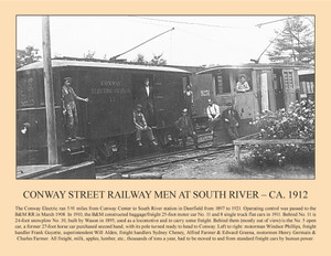 Conway Street Railway Men At South River ca. 1912 - June 2025 Railroad Calendar Picture Conway Street Railway Men At South River ca. 1912 - June 2025 Railroad Calendar Picture