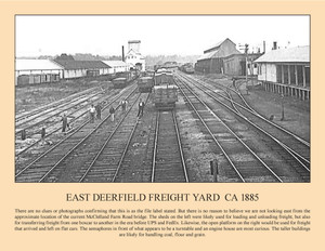 East Deerfield Freight Yard ca 1885 - March 2026 Railroad Calendar Picture