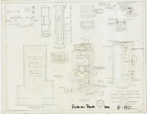 Intake Structure Raising Roaring Brook Dam of So. Deerfield Water Supply District South Deerfield E-080 - Map Reprint