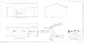 Garage for William Gardner MOntague E-105-1 - Map Reprint