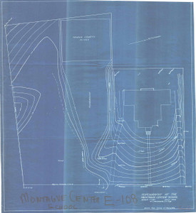 Topography at the Montague Center School Montague E-108 - Map Reprint