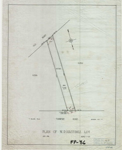 W.P. Hastings Lot  Montague FP-36 - Map Reprint