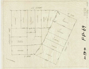 Properties (tracing) Montague FP-69 - Map Reprint
