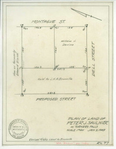Devino, Wm. Land of Peter Saulnier Montague RL-077 - Map Reprint Devino, Wm. Land of Peter Saulnier Montague RL-077 - Map Reprint