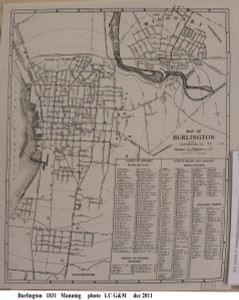 Burlington 1931 Manning - Old Map Reprint - Vermont Towns Other (Rsch)