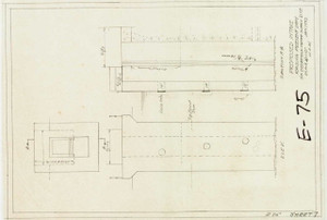 Proposed intake  Raising Present Dam  So. Deerfield Water Supply District South Deerfield E-075 - Map (Digital Download Copy)