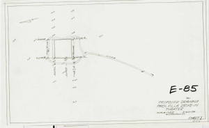 Proposed Drainage Park Villa Drive-in Theatre Turners Falls E-085 - Map (Digital Download Copy)