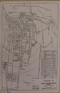 Burlington 1939 Stanley - Old Map Reprint - Vermont Towns Other (Rsch)