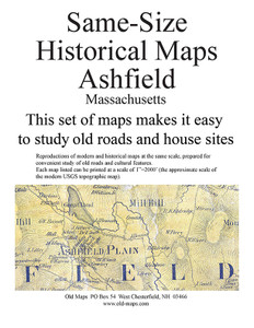 Set of 12 same size Historical Maps - Ashfield MA Old Map Set of 12 same size Historical Maps - Ashfield MA Old Map