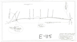 Water Main Installation  South Deerfield E-115 - Map (Digital Download Copy)