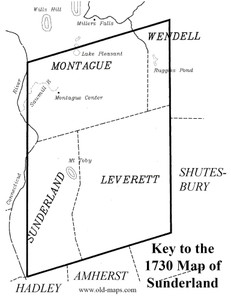 Sunderland 1730 Key - Old Town Map Reprint