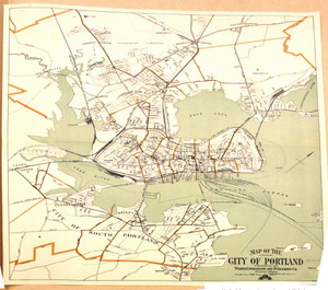 Portland 1910 Walker - Old Map Reprint -Maine Towns Other (Rsch)