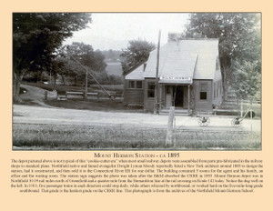 Mount Hermon Station - ca 1895 - July 2013 Railroad Calendar Picture