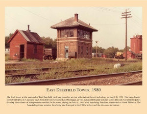 East Deerfield Tower 1980 - April 2021 Railroad Calendar Picture
