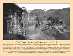 The Three Bridges at Cheapside - ca. 1910 - October 2021 Railroad Calendar Picture