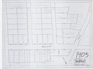 Lots Owned by F.E. Wells (Copy of F.E. Wells Plan) Greenfield 1405 - Map Reprint Lots Owned by F.E. Wells (Copy of F.E. Wells Plan) Greenfield 1405 - Map Reprint