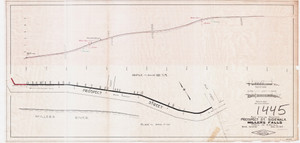 Town of Erving    Extension of Prospect St Sidewalk    Millers Falls Erving 1445 - Map Reprint