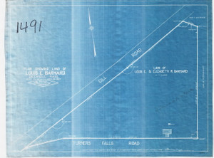 Louis Barnard - Land Court Plan Greenfield 1491 - Map Reprint