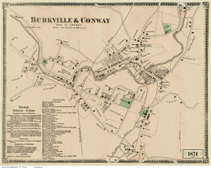 Conway 1871 - Old Village Map - Burkville & Conway Conway 1871 - Old Village Map - Burkville & Conway