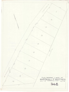 Marshall Whither - Subdivision Sketch from Deed Bernardston 1668 - Map Reprint