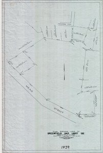 Greenfield Gas Light Co., Land North of Mead St. Greenfield 1759 - Map Reprint