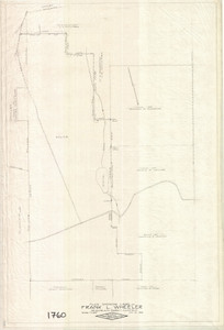Frank L. Wheeler - 456A - Made from Deeds + Few Meas. Ashfield 1760 - Map Reprint