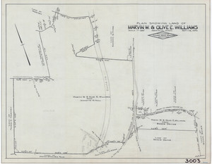 Marvin W. Williams - Farm Sur. - Rd. to Spruce COR Ashfield 3003 - Map Reprint
