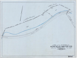 Ashfield Water Co - Land to be Acquired Ashfield 3016 - Map Reprint
