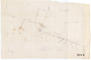 Van Valkenburg versus Johnson & Hale, B'dy Line Dispute So. Ashfield Ashfield 3049 - Map Reprint