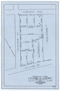 L.G. Cooke    N. side Silver St. E. side of Summer St. Greenfield 4085 - Map Reprint