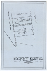 Benjamin Most Et. Ux. Greenfield 4116 - Map Reprint