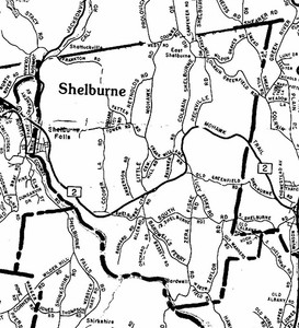 Shelburne ca 1988 - Old Town Map Reprint