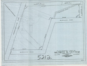 Mildred B. Yetter - proposed house shown Greenfield 5212 - Map Reprint