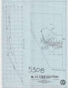 R.H. Creighton Bern Rd Lovers Lane Sewage Disp. Greenfield 5308 - Map Reprint R.H. Creighton Bern Rd Lovers Lane Sewage Disp. Greenfield 5308 - Map Reprint