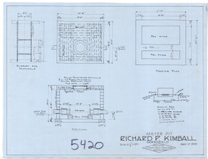 Richard P Kimball Meter Pit Greenfield 5420 - Map Reprint Richard P Kimball Meter Pit Greenfield 5420 - Map Reprint