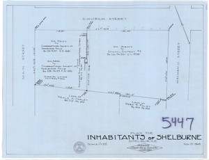 Inhabitants of Shelburne Main Church Mechanic Shelburne 5447 - Map Reprint Inhabitants of Shelburne Main Church Mechanic Shelburne 5447 - Map Reprint