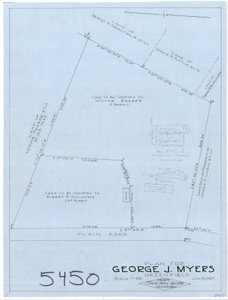 George J. Myers    Plain Rd Greenfield 5450 - Map Reprint George J. Myers    Plain Rd Greenfield 5450 - Map Reprint