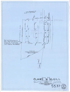 Claire W. McGill    North Sunderland Rd. Sunderland 5537 - Map Reprint
