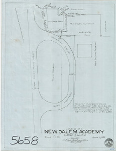 New Salem Academy    So. Main St. New Salem 5658 - Map Reprint