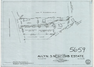 Allyn S. Newcomb - Leyden Rd - Newcomb Lane Greenfield 5659 - Map Reprint Allyn S. Newcomb - Leyden Rd - Newcomb Lane Greenfield 5659 - Map Reprint