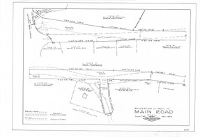Main Road relocation of part of Gill 6035 - Map Reprint Main Road relocation of part of Gill 6035 - Map Reprint