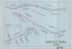 Hawley Road County Road Ashfield 6542 - Map Reprint