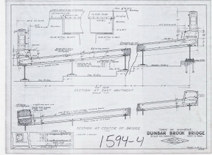 Dunbar Brook Bridge Plans Monroe 1594-4 - Map Reprint Dunbar Brook Bridge Plans Monroe 1594-4 - Map Reprint