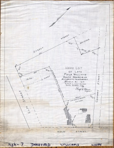 Home Lot of late Phila Williams - Map Reprint