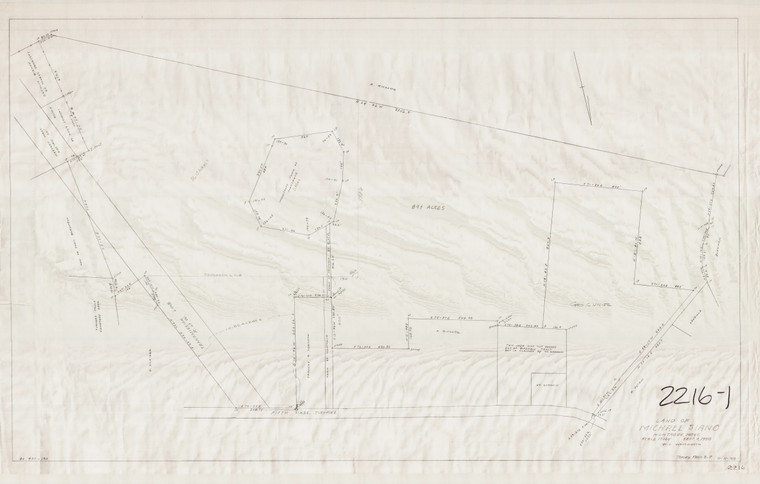 Mike Siano    land on Montague Plain 89 ac Montague 2216-01 - Map Reprint