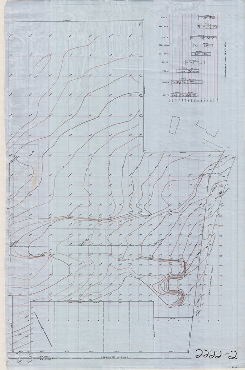 (Four Corners School) Contour Plan for Town of Greenfield - other 1/2 plan Greenfield 2222-02 - Map Reprint