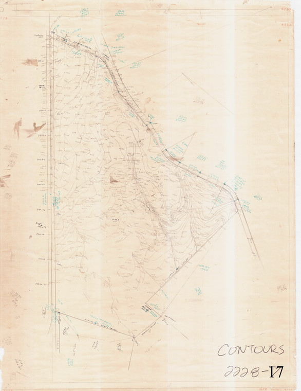 G.T.D.  Contours  Greenfield 2228-17 - Map Reprint