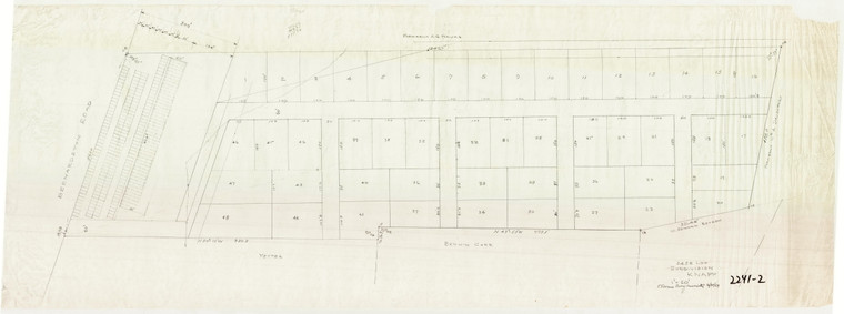 Knapp Realty  24 acre Subdivision Greenfield 2241-2 - Map Reprint